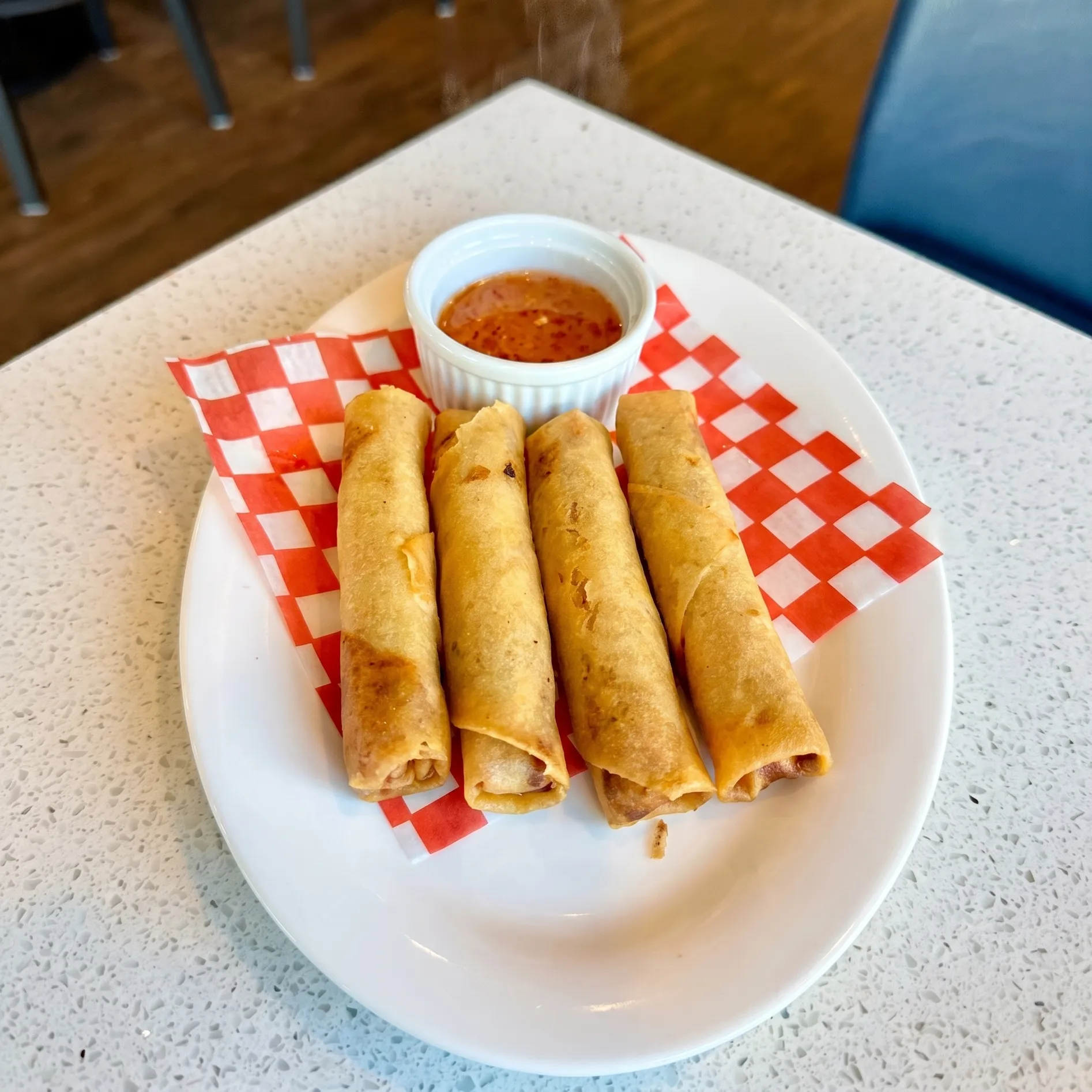 Crispy Vietnamese spring rolls at BINH Vietnamese Restaurant, Skyview Ranch Calgary